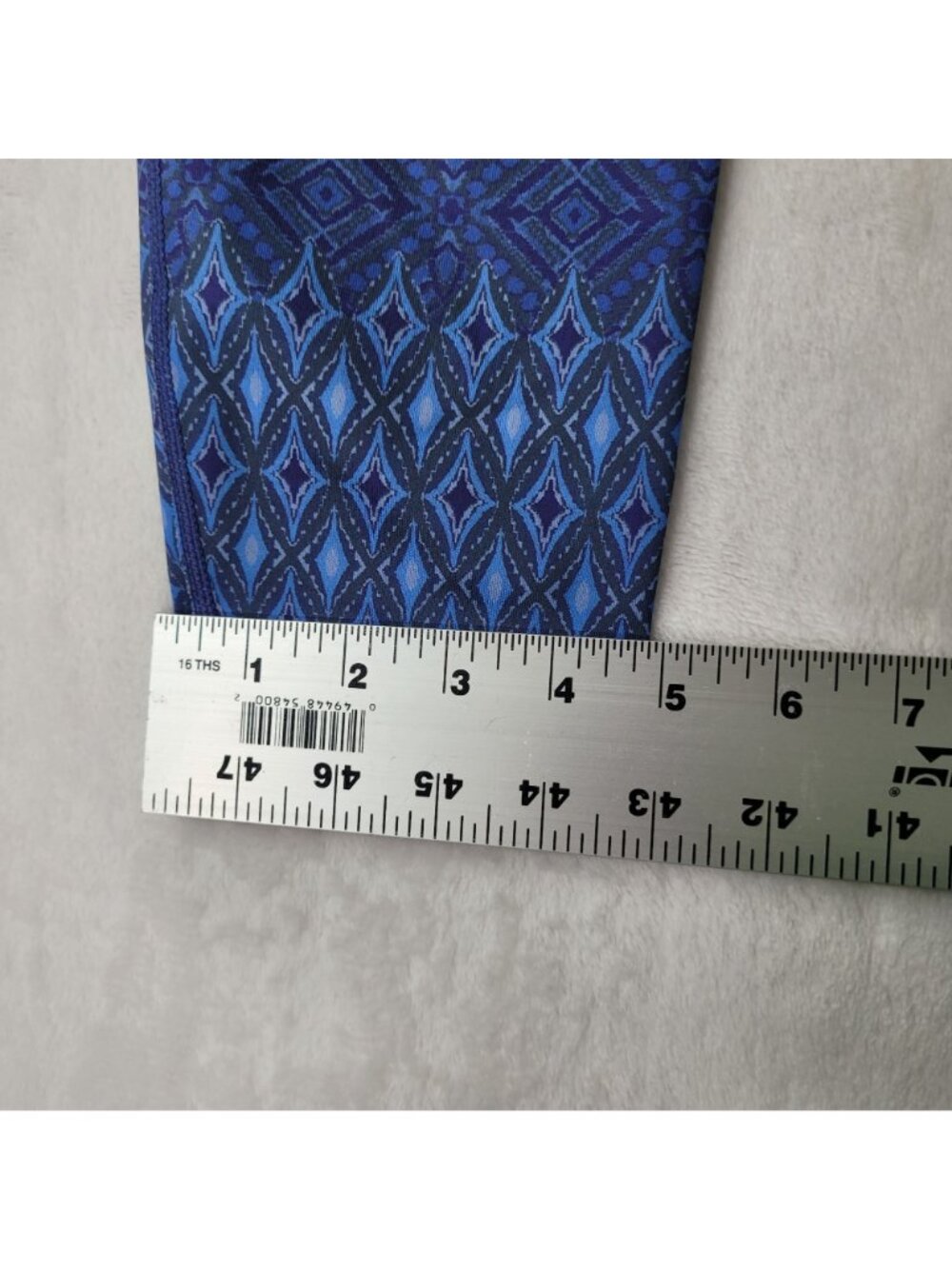 prAna Women’s Blue Geometric Pattern Capri Leggings Size S Made in USA - Picture 8 of 10